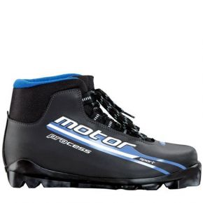 Ботинки лыжные MOTOR PROCESS SNS черный лого синий р.46 ИК37-01-08