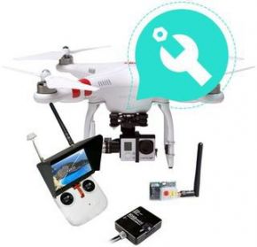 Квадрокоптер с подвесом DJI Phantom 2 (2.4G) v2.0 + Zenmuse H3-3D + FPV-комплект