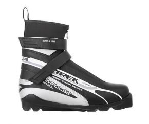 Ботинки лыжные TREK Impulse SNS ИК (черный, лого серый) р.45