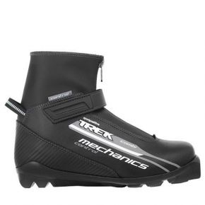 Ботинки лыжные TREK Mechanics Control SNS ИК (черный, лого серый) р.45