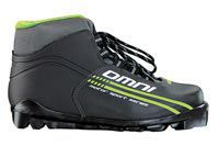 Ботинки лыжные MOTOR OMNI SNS черн-лого зеленый р.46ИК40-01-15