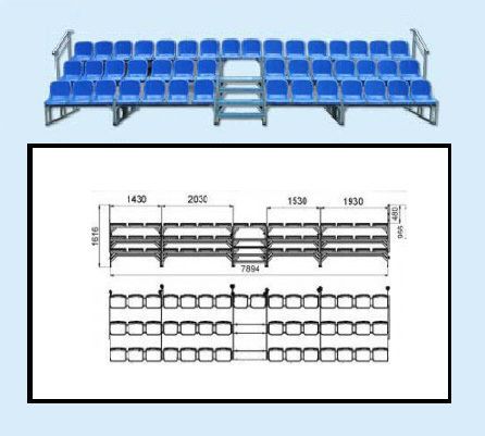 Трибуна спортивная чертеж