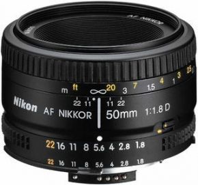 Объектив Nikon 50 mm f/1.8D AF Nikkor