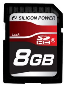 Карта памяти Silicon Power SDHC Card 8GB Class 6 Silicon Power