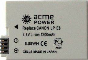 Аккумулятор Acme Power Canon LP E8