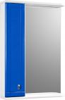 Зеркало-шкаф АкваМаста 22 левосторонее 50627 белый синий АкваМаста