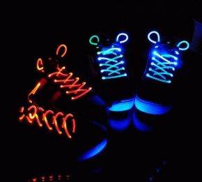 Светящиеся шнурки LED (Синие)
