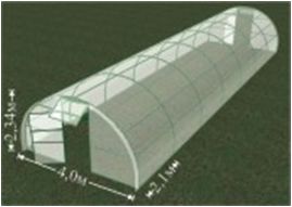 Теплица фермерская "Арочная-4" из профильной трубы 20х20х1,5мм,Арка Фермой, шаг 1 метр, размер 12 м