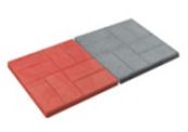 Тротуарная плитка "8 кирпичей" 400х400х50 мм, 6 шт., вес 102 кг, цвет красный