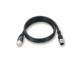 MOXA CBL-M12D(MM4P)/RJ45-100 IP67   Кабель Ethernet Cat-5E UTP с водостойким разъемом M12 4-pin D-coded в RJ45, 1 метр, до 48В, ПВХ MOXA