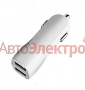 Зарядное устройство Deppa Ultra 2 USB, 3,1A, белый, (USB1 – 2.1A, USB2 - 1A)