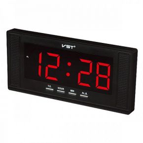 Часы-будильник настольный / настенный сетевой VST 729-1 + адаптер