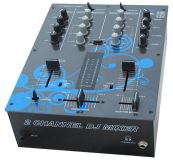 EUROSOUND M-20 DJ микшерный пульт, 2-канальный, 2 phono/2 line, 3-полосный EQ на каналах, выход на мониторы