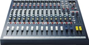 Soundcraft EPM12 аналоговый микшерный пульт. 12 моно +2 стерео., микрофонные предусилители GB-30, 2 конфигуриру