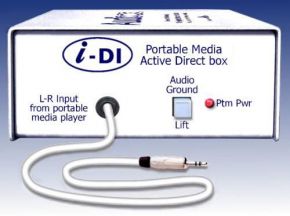 ARX iDI Активный DI Box для мультимедийных устройств. Входной разъем стерео miniJack Amphenol на каб