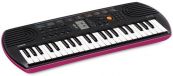 Casio SA-78 Синтезатор для начинающих 44 мини клавиши10 встроенных произведений 8-и нотная полифония 100 тембров в памяти