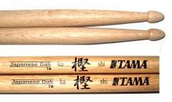 TAMA 7A барабанные палочки, дуб, наконечник конический деревянный