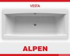 Акриловая ванна ALPEN Vesta 180