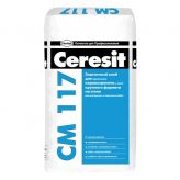 Клей для крепления всех видов плитки на сложных основаниях для наружных и внутренних работ Ceresit СМ 117
