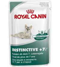 Влажный Корм Royal Canin (Роял Канин) Feline Health Nutrition Instinctive +7 Для Пожилых Кошек Старше 7 Лет Мясные Кусочки в Соусе 85г .Royal Canin