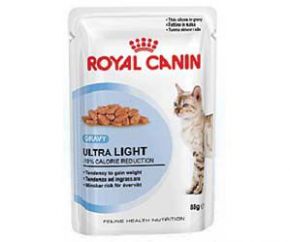 Влажный Корм Royal Canin (Роял Канин) Feline Health Nutrition Ultra Light Gravy Для Кошек с Избыточным Весом Аппетитные Кусочки в Соусе 85г (в Наборе 12шт) .Royal Canin