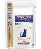 Лечебный Влажный Корм Royal Canin (Роял Канин) Veterinary Diet Feline Sensitivity Control Chicken &amp; Rice Для Кошек При Аллергии Или Пищевой Непереносимости Курица с Рисом 100г .Royal Canin