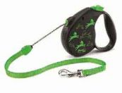 Рулетка Для Собак Мелких Пород Flexi (Флекси) Color Small 5м До 12кг Трос Зеленый Flexi