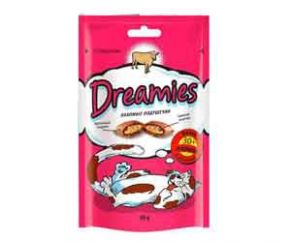 Лакомство Подушечки Dreamies (Дримс) Cat Treats with Tempting Beef Для Кошек Говядина 60г (1*6)  Dreamies