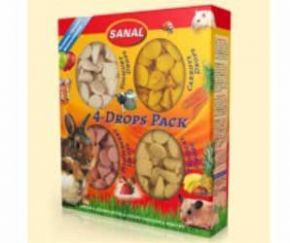 Витамины Sanal (Санал) Дропсы Для Грызунов 35г 4-Drops Pack 4шт Sanal