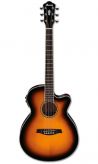 IBANEZ AEG10II-VS гитара электроакустическая, цвет санберст, нижняя дека и обечайка - махогани