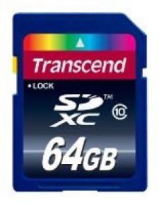 Карта памяти SDXC 64Gb Transcend Class 10 R:30