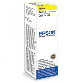 Картридж Epson C13T66444A Yellow ink bottle