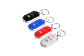 Брелок для поиска ключей с фонариком Key Finder (синий)