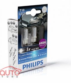 W5W Philips 6700k 12V блистер 2шт 12932 6700KX2