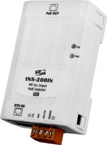 ICP DAS tNS-200IN   Инжектор PoE, один Ethernet порт, входное питание 48 В DC ICP DAS