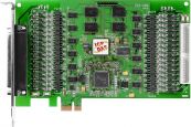 ICP DAS PEX-C64   64-канальный PCI Express x 1 адаптер дискретного выхода с открытым коллектором и гальванической изоляцией,  переходник CA-4037x1, ра ICP DAS