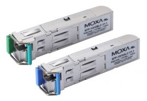 MOXA SFP-1G10BLC-T   WDM-type (BiDi) SFP интерфейсный модуль, Tx 1550nm, Rx 1310nm, разъем LC, дальность передачи данных до 10км, температурный диапаз MOXA