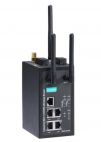 MOXA WDR-3124A-EU   Промышленный 3G/Wi-Fi роутер, 4x10/100/1000 BaseT(X) Ethernet, 2 SIM, резервированное питание, изоляция антенны и питания, 0...+55 MOXA