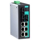 MOXA EDS-309-3M-SC   Промышленный 9-портовый неуправляемый коммутатор: 6 портов 10/100 BaseT Ethernet и 3 порта 100BaseFX (многомодовое волокно, разъе MOXA
