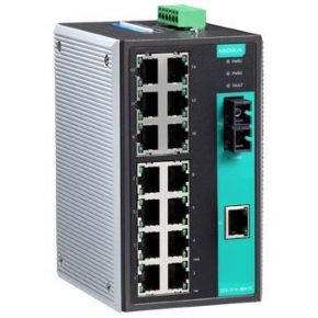 MOXA EDS-316-M-SC   Индустриальный коммутатор с 15 портами 10/100 BaseT(X) Ethernet и одним портом 100BaseFX (Multi Mode) с разъемом SC, RoHS MOXA