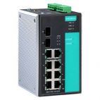 MOXA EDS-510A-1GT2SFP   Промышленный 10-портовый управляемый коммутатор: 7 портов 10/100 BaseT Ethernet, 1 х 10/100/1000 BaseT Ethernet, 2 x Gigabit S MOXA