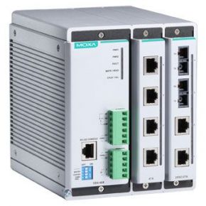 MOXA EDS-608-T   Модульный управляемый коммутатор, установка до 2 модулей расширения (до 8 портов 10/100 Ethernet), -40...+75С MOXA