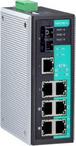 MOXA EDS-P308-S-SC-T   Промышленный 8-портовый неуправляемый коммутатор: 4 PoE порта 10/100 BaseT(X) Ethernet, 3 порта 10/100BaseT(X), 1 порт 100BaseF MOXA