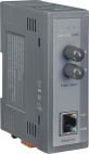 ICP DAS NS-200AFT-T   Промышленный медиаконвертер Ethernet 10/100BaseTX в 100BaseFX (многомодовое оптоволокно, разъем ST, до 2 км), в пластиковом корп ICP DAS