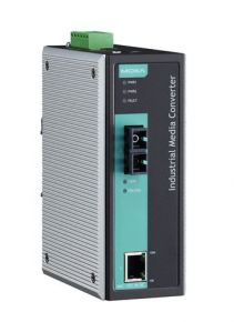 MOXA IMC-101-S-SC-T-IEX   Промышленный конвертер Ethernet 10/100BaseTX в 100BaseFX (одномодовое оптоволокно, разъем SC), релейный выход, -40...+75С, в MOXA