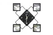 Часы с фоторамками на 4 фотографии 40*40 см