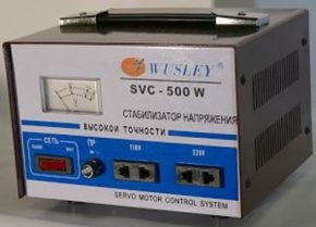 Wusley SVC-500W Электромеханический стабилизатор напряжения 500 ВА, однофазный SASSIN