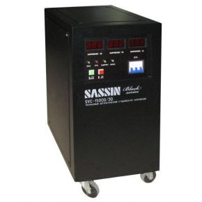 SASSIN SVC-20000/3D Black series Электромеханический стабилизатор напряжения 20 кВА, трехфазный 380/220В SASSIN