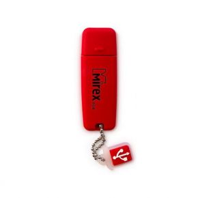 USB-Flash 32 Gb MIREX CHROMATIC Red с колпачком, силиконовый корпус, USB 3.0 Mirex