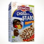 Кранчи хрустящие с шоколадом фондю, Choco Stars, без глютена BIO, 375 гр.  Cerealvit